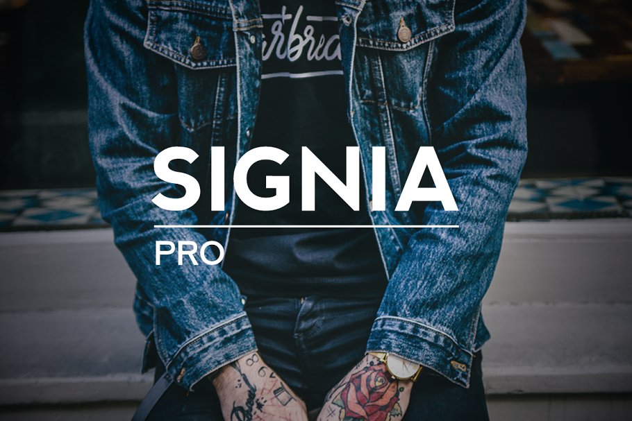 Schriftart Signia Pro